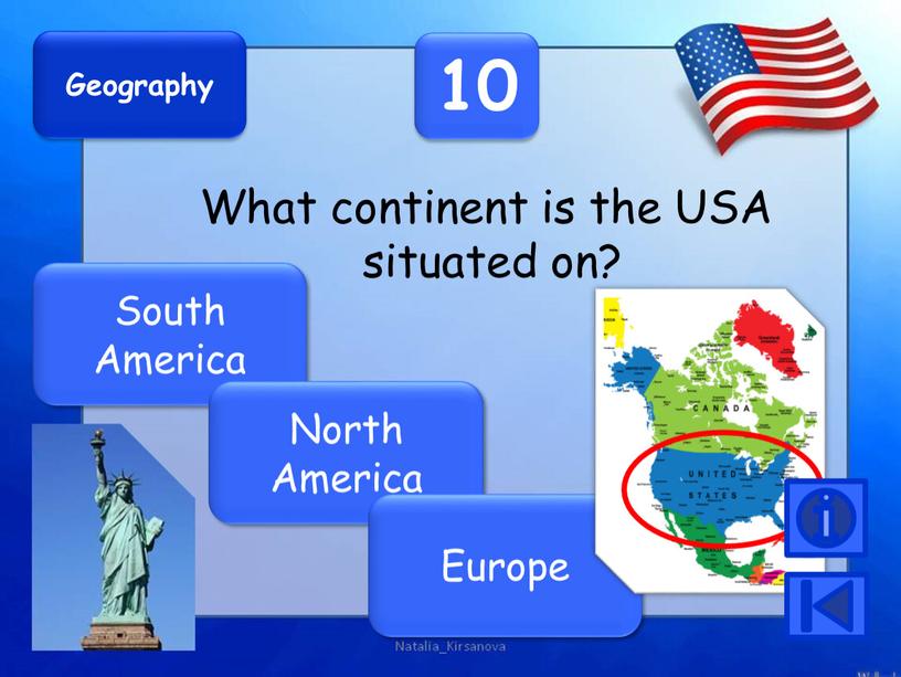 Geography 10 What continent is the