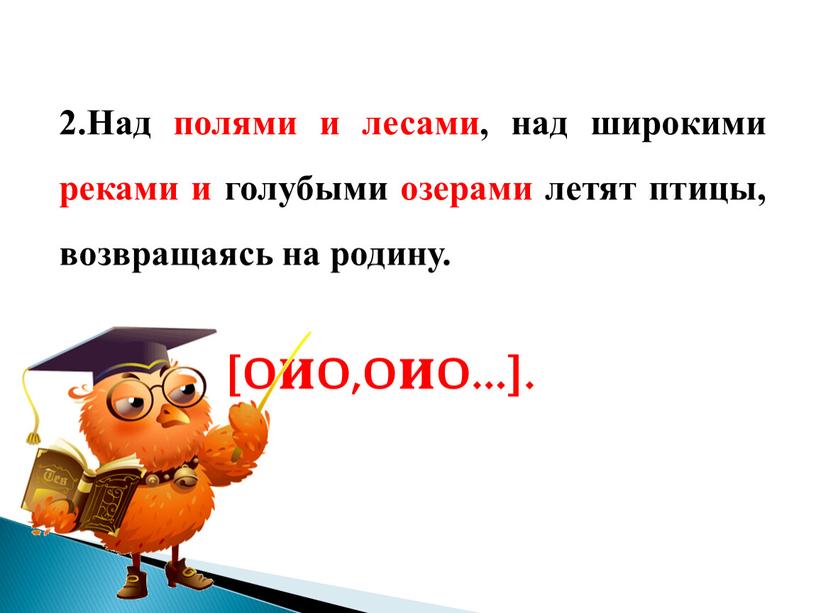 Над полями и лесами, над широкими реками и голубыми озерами летят птицы, возвращаясь на родину