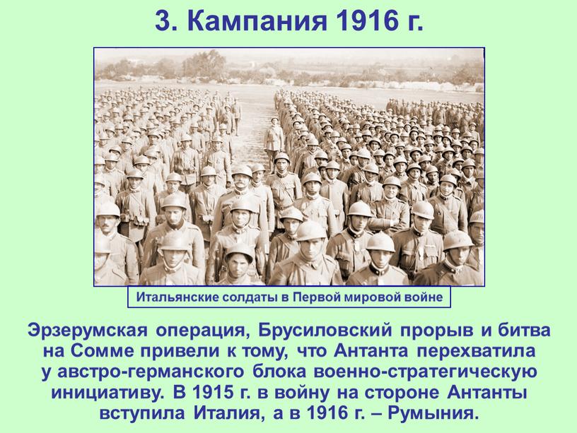 Кампания 1916 г. Эрзерумская операция,