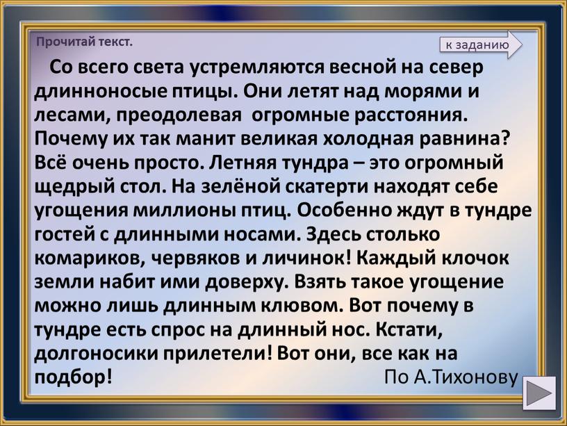 Со всего света устремляются весной на север длинноносые птицы