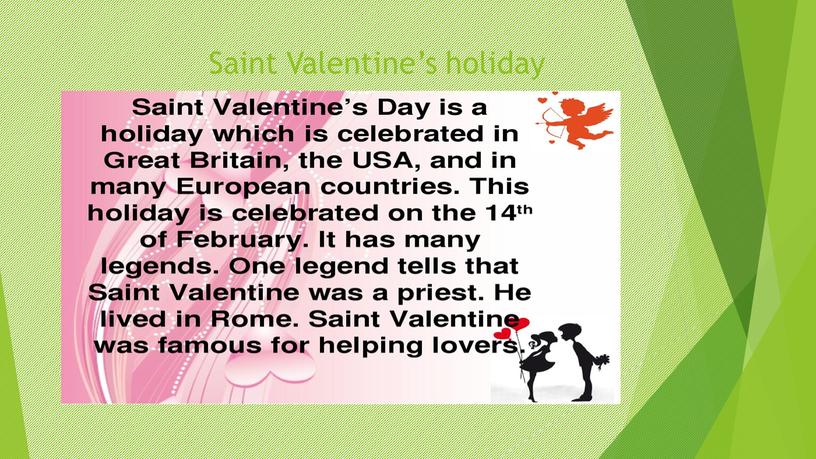 Saint Valentine’s holiday