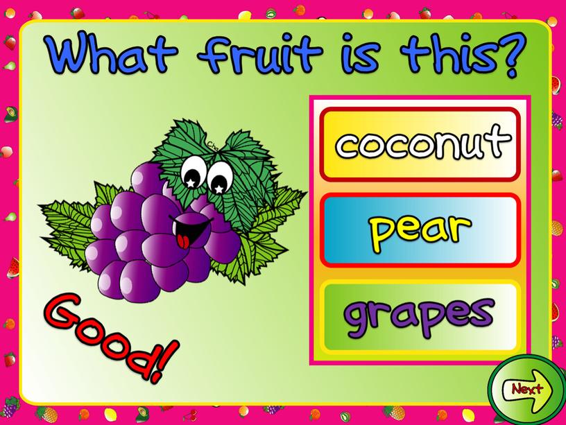 Игра-презентация по английскому языку на тему:"What fruit is this?"