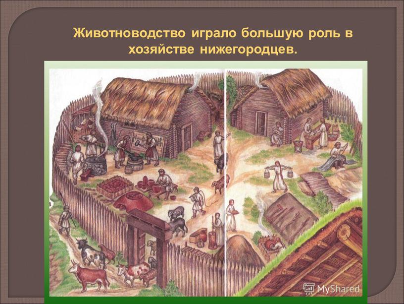 Животноводство играло большую роль в хозяйстве нижегородцев