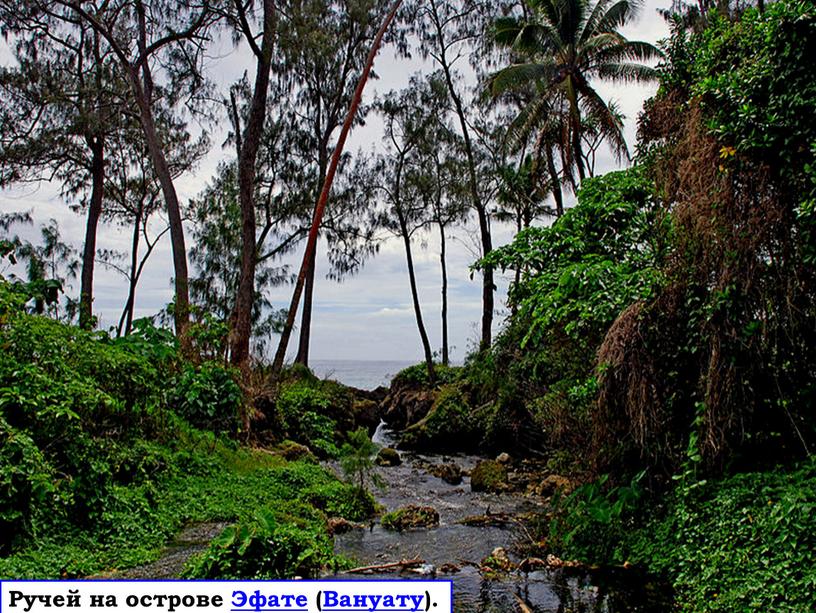 Ручей на острове Эфате (Вануату)