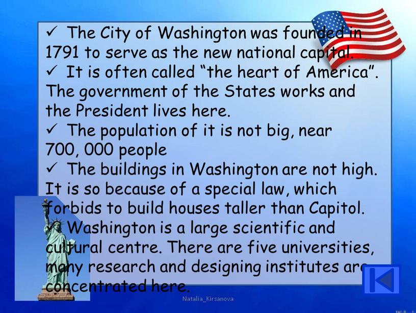 The City of Washington was founded in 1791 to serve as the new national capital