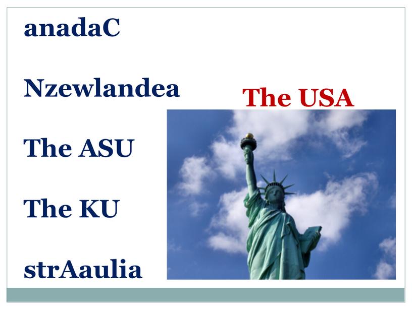 C Nzewlandea The ASU The KU strAaulia