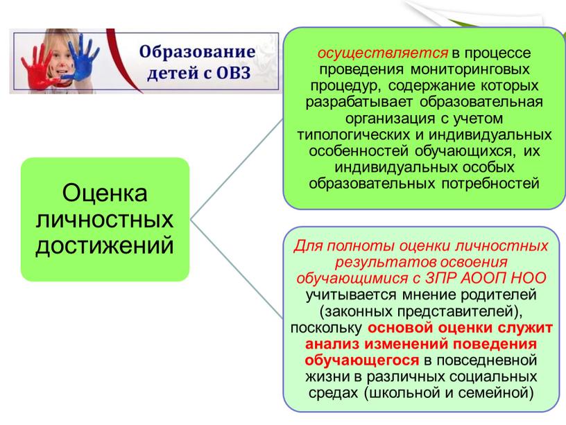 Система оценки достижения обучающимися с  задержкой психического развития планируемых результатов освоения АООН НОО ( на примере варианта 7.1)