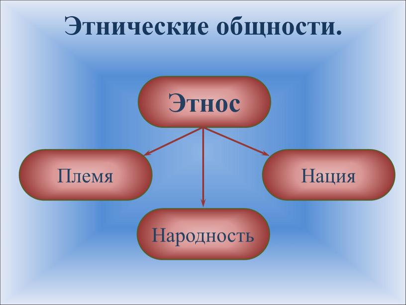 Этнические общности. Этнос Племя