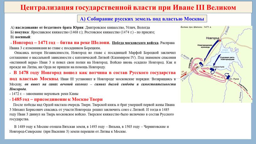 Централизация государственной власти при