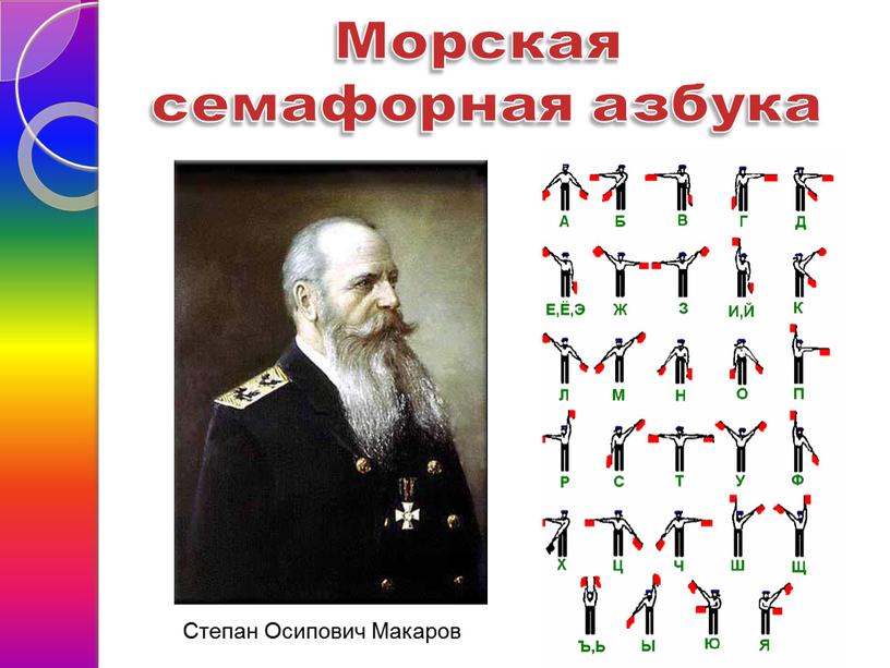 Морская семафорная азбука Степан