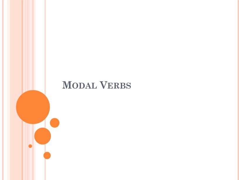 Modal Verbs