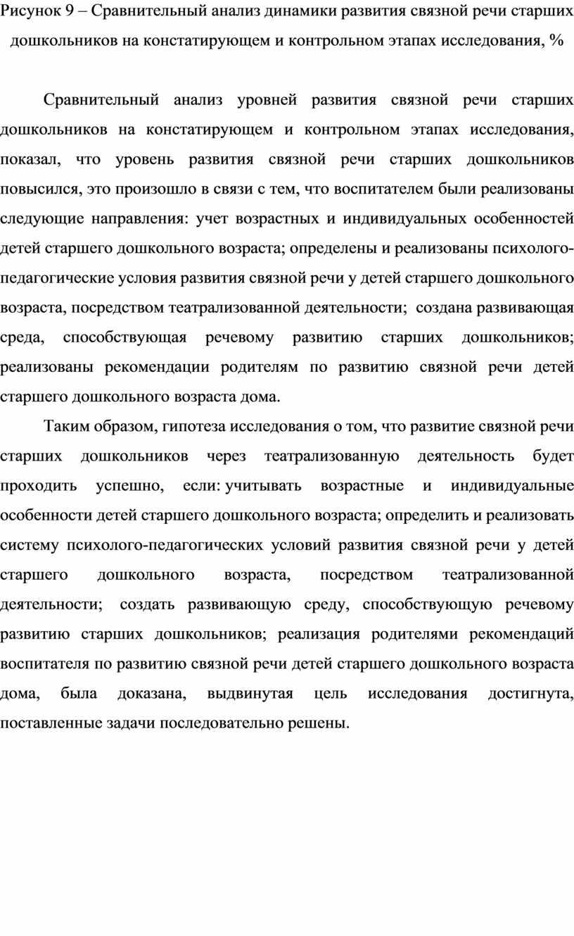 Развитие связной речи детей старшего дошкольного возраста посредством  театрализованной деятельности