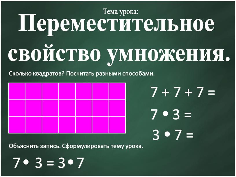 Сколько квадратов? Посчитать разными способами