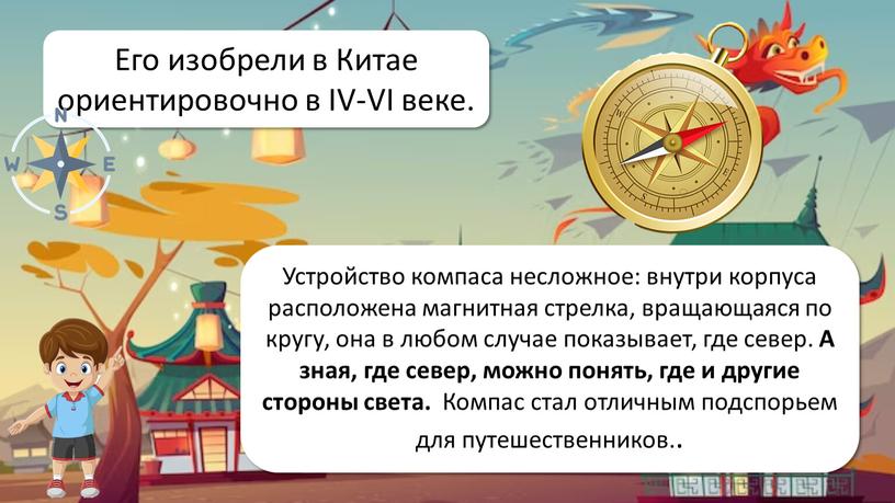 Ориентирование на местности Его изобрели в