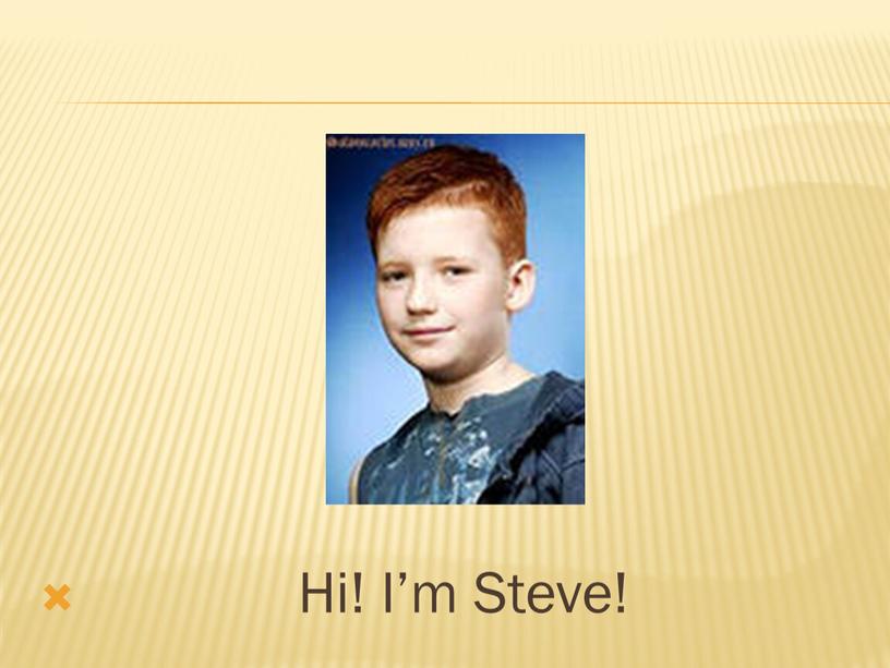 Hi! I’m Steve!