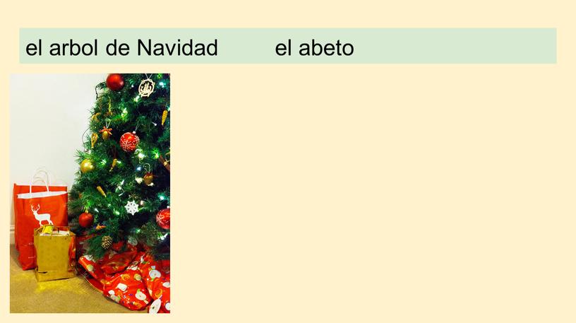 el arbol de Navidad el abeto