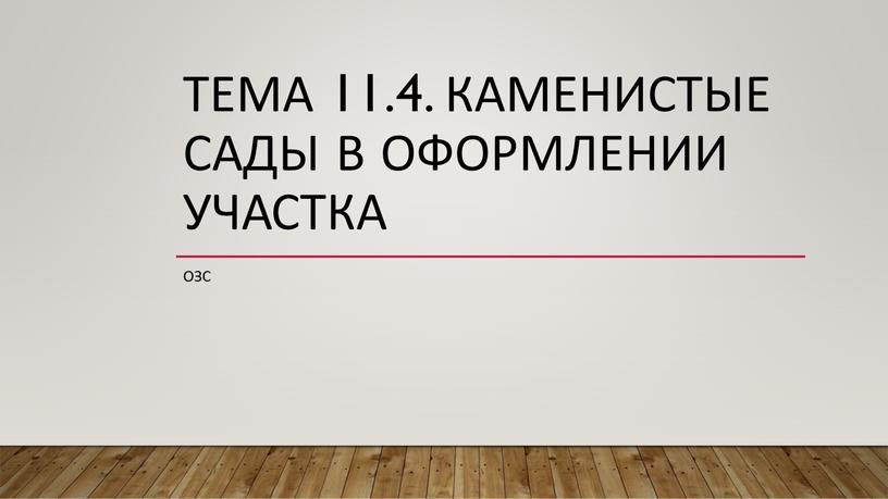 Каменистые сады в оформлении участка озс