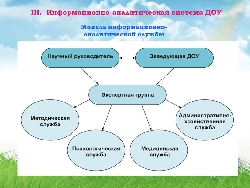 III. Информационно-аналитическая система