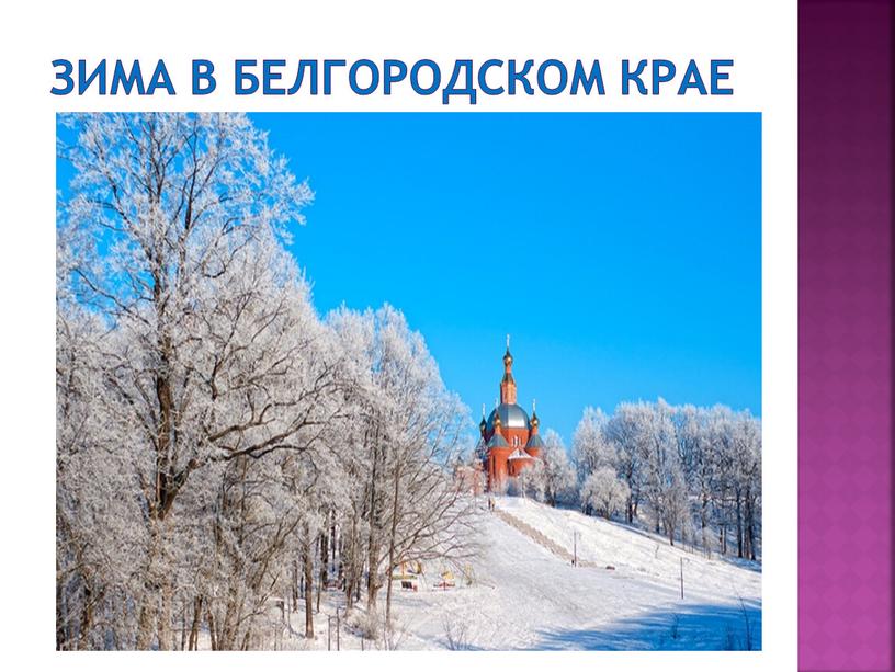 Зима в Белгородском крае