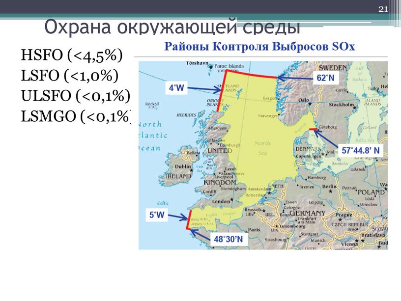 Охрана окружающей среды HSFO (<4,5%)