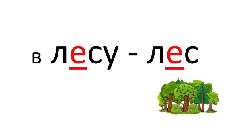 в лесу - лес