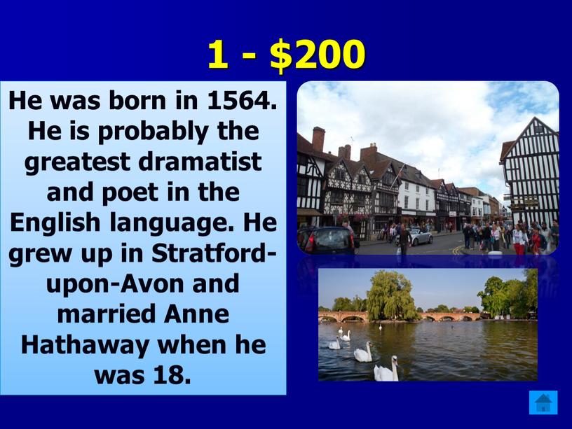 Type answer to He was born in 1564