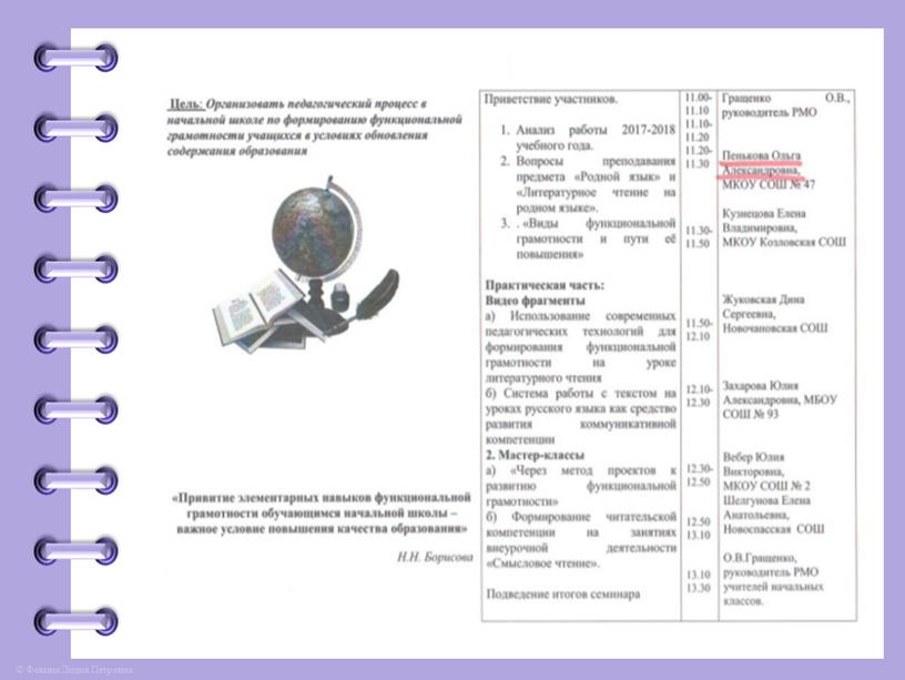 Портфолио учителя начальных классов