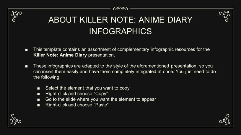 ABOUT KILLER NOTE: ANIME DIARY