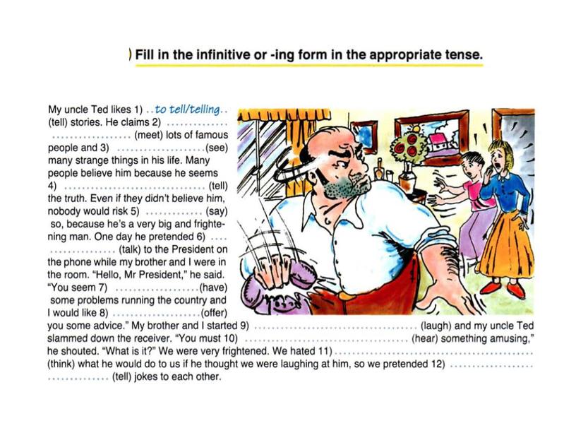 21 Infinitive. Ing-form. Participles. 9 class