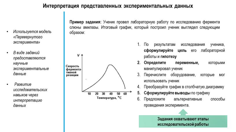 Интерпретация представленных экспериментальных данных​