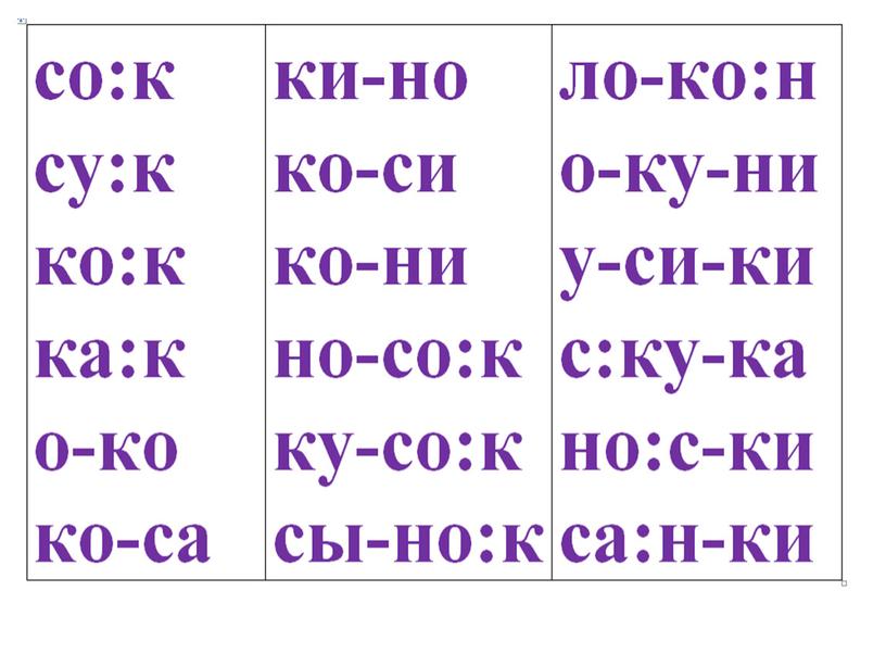 Презентация урока в 1 классе