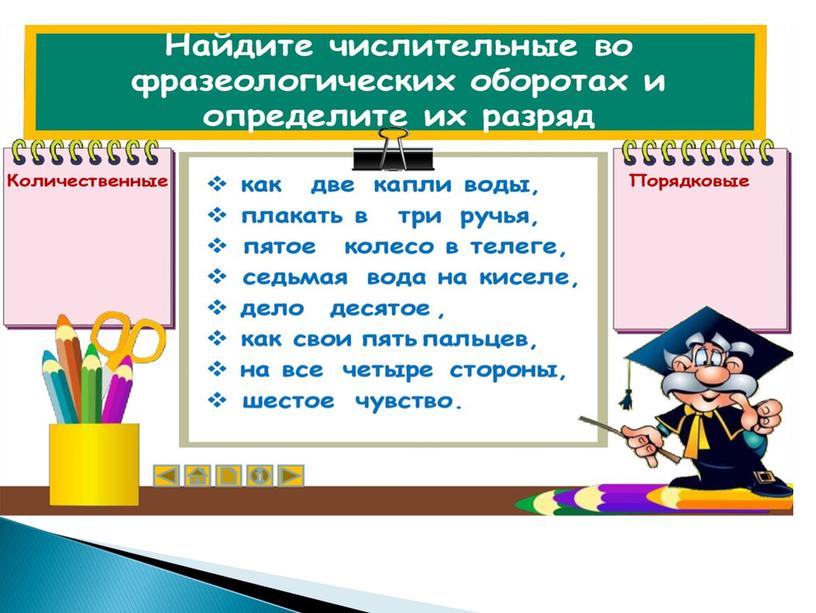 Презентация к уроку русского языка "Имя числительное"