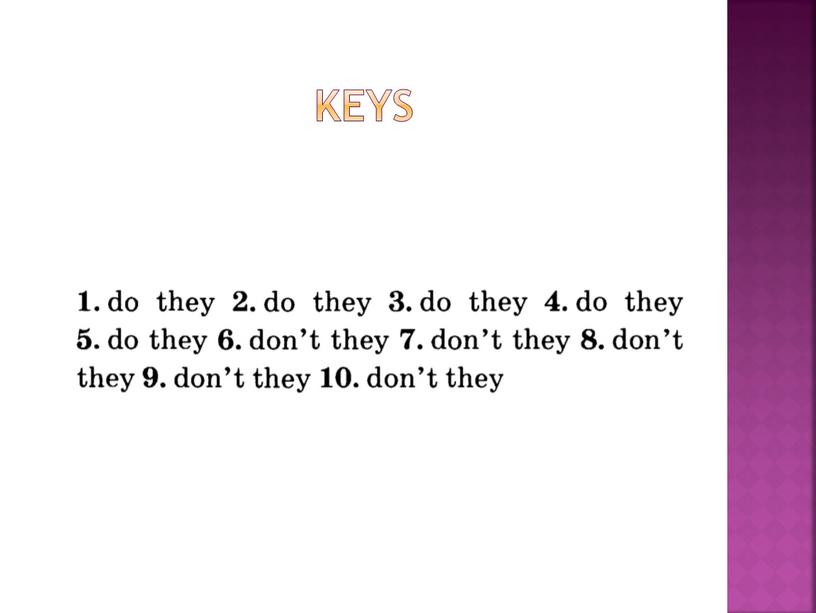 keys