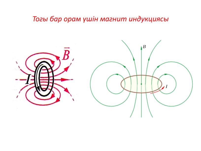 Тогы бар орам үшін магнит индукциясы