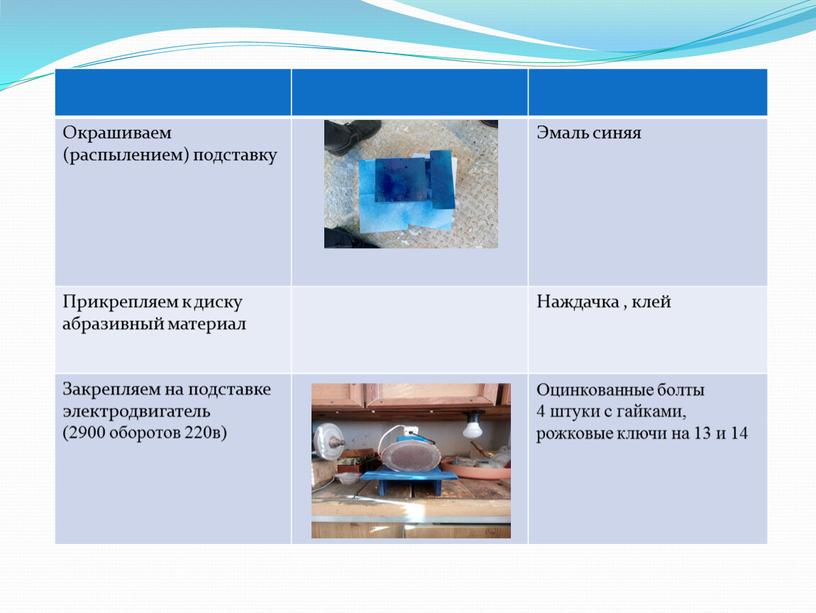 Окрашиваем (распылением) подставку