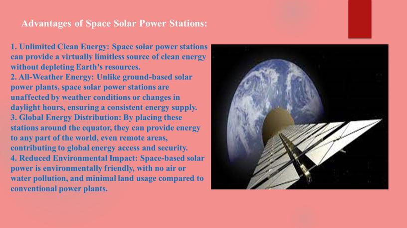 Advantages of Space Solar Power