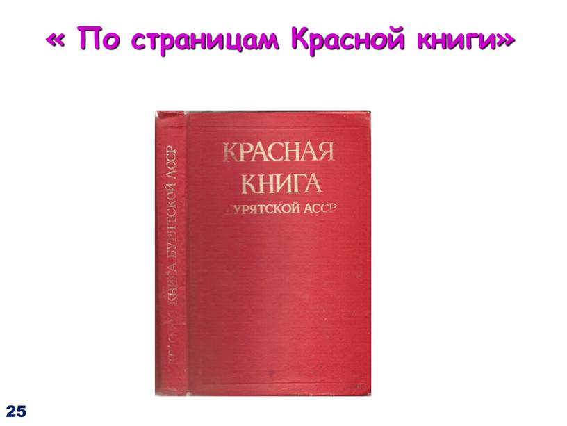 « По страницам Красной книги» 25