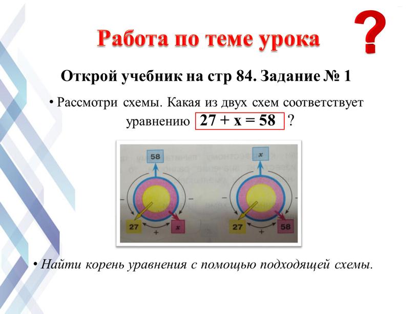 Открой учебник на стр 84. Задание № 1