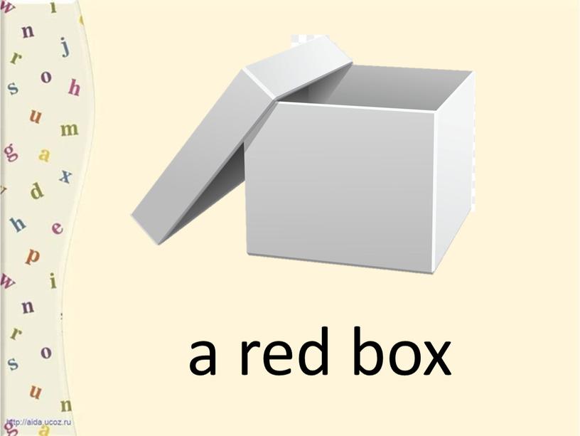 a red box