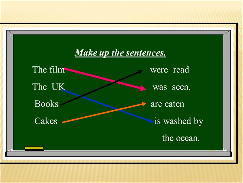 Make up the sentences. The film were read