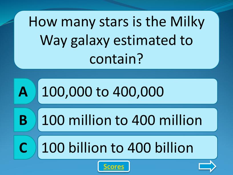 How many stars is the Milky Way galaxy estimated to contain?