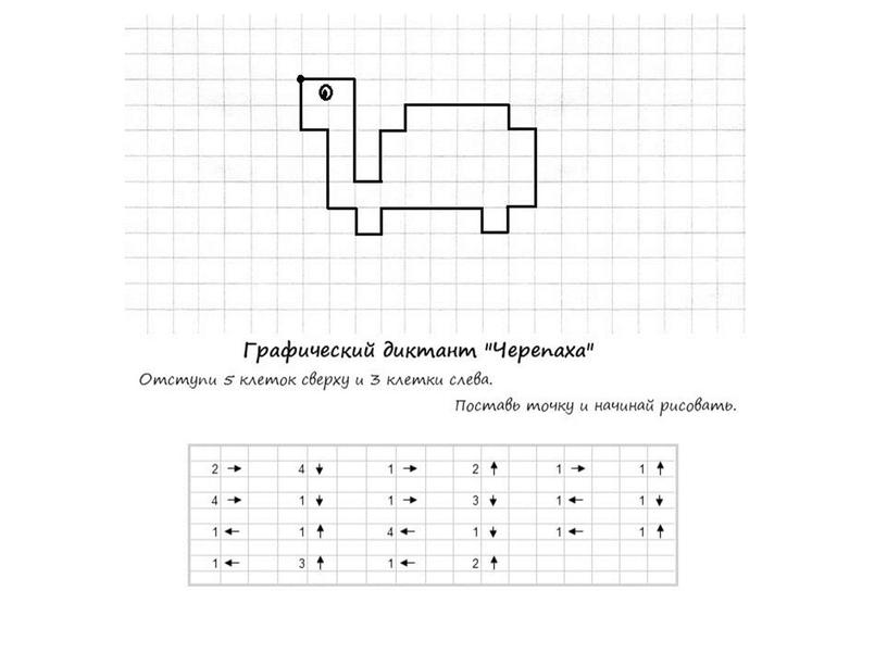 Графические диктанты 1, 2 класс- презентация