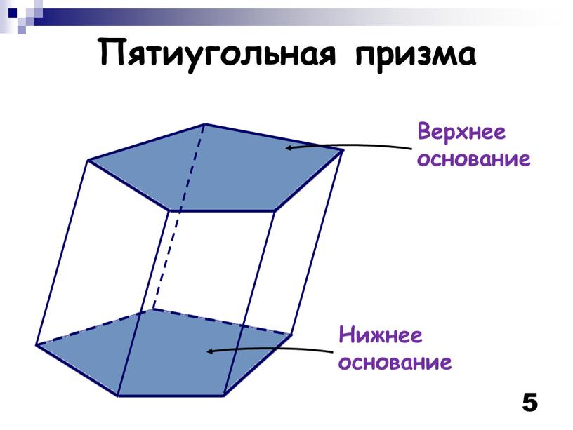 Пятиугольная призма 5