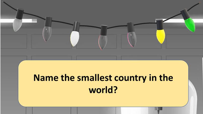 Name the smallest country in the world?