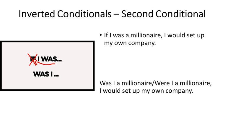Inverted Conditionals – Second