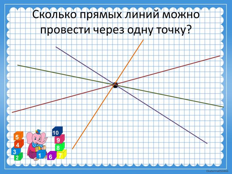 Сколько прямых можно провести через 1 точку рисунок