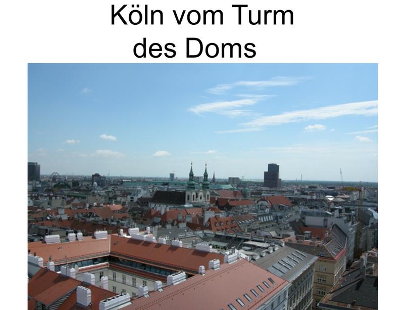 Köln vom Turm des Doms
