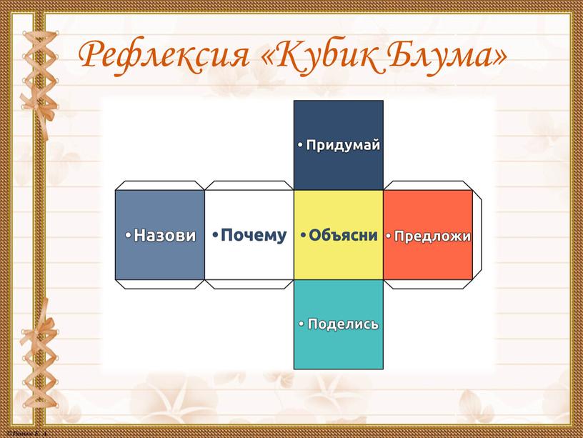 Рефлексия «Кубик Блума»