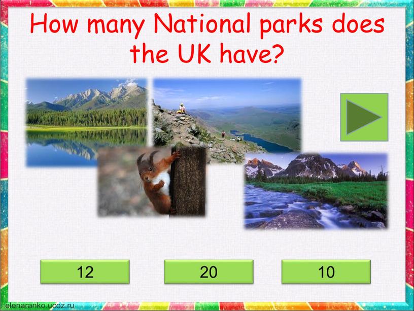 How many National parks does the