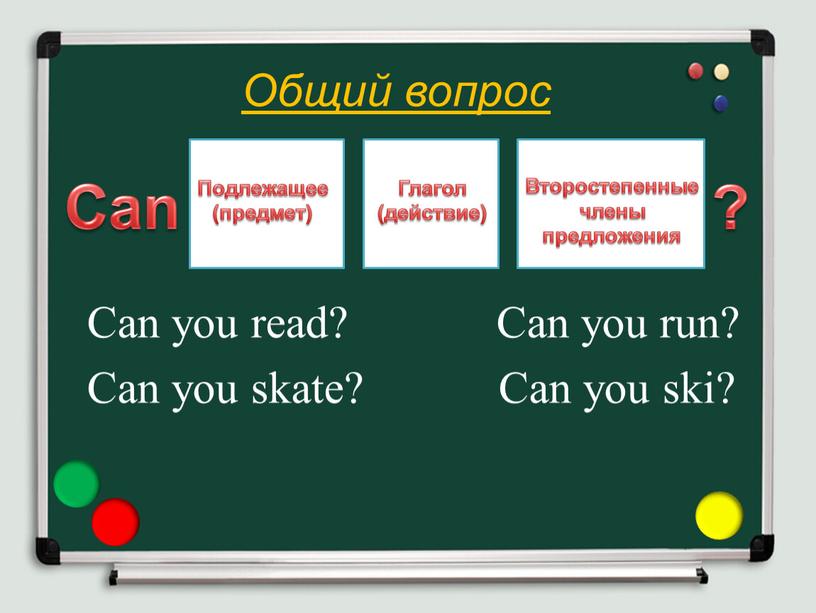 Общий вопрос Can you read?